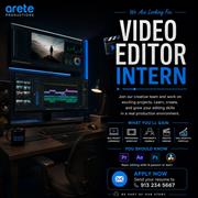 Video Editor Intern – Arete Productions | Internship Opportunity