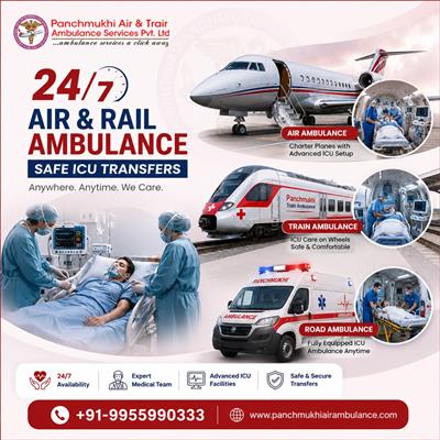 Experience a risk-free travel experience with Panchmukhi Air Ambulance Services
