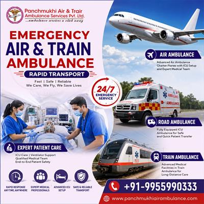 Panchmukhi Air Ambulance Cost from Ranchi- Long Distance Healthcare Transport