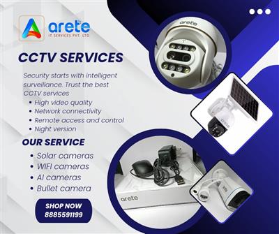 CCTV Services in Hyderabad | Solar, WiFi, AI & Bullet Cameras