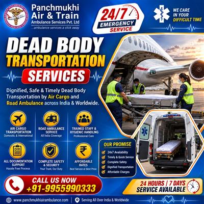 Panchmukhi Air Cargo Dead Body Transfer in Hyderabad- Peaceful Farewell Transit