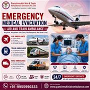 Hire Panchmukhi Air and Train Ambulance Services in Delhi | Advanced Medical Tec