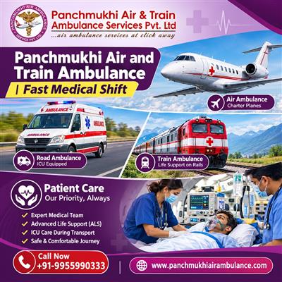Panchmukhi Air Ambulance Services in Bangalore- Reliable Air Ambulance Transfer