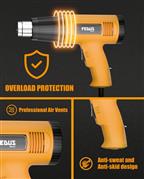 FEDUS Heat Gun Temperature Machine 1600W 5 Nozzles Included