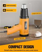 FEDUS Heat Gun Temperature Machine 1600W 5 Nozzles Included