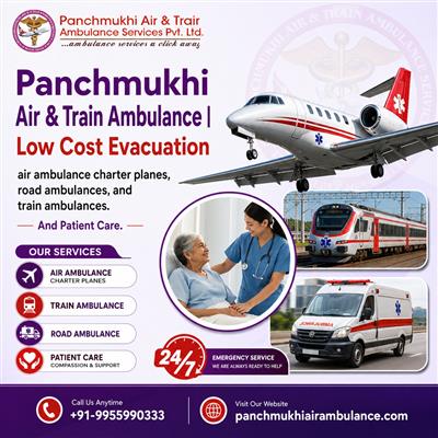 Panchmukhi Hi Tech Air Ambulance in Varanasi – Bed to Bed transfer arranged
