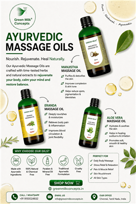Ayurvedic Massage Oil for Men | Green Milk Concepts
