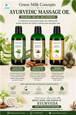 Ayurvedic Massage Oil for Men | Green Milk Concepts