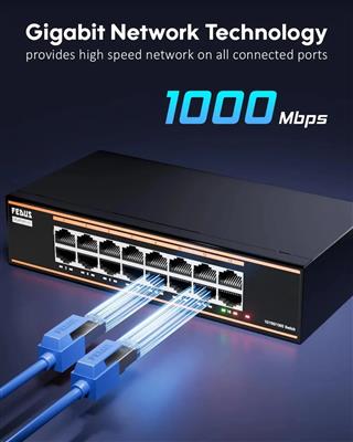 FEDUS 16 Port Gigabit Ethernet Network Switch