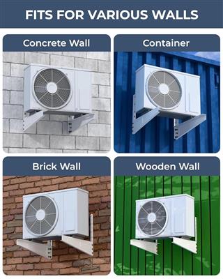 FEDUS 16inches Heavy Duty Air Conditioner Outdoor AC Stand