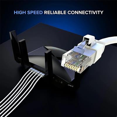 FEDUS Cat 7 Ethernet Cable Pure Bare Copper Double Shielded Lan cabkle 1M