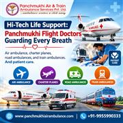 Panchmukhi Air Ambulance Services from Kolkata- well coordinated medical
