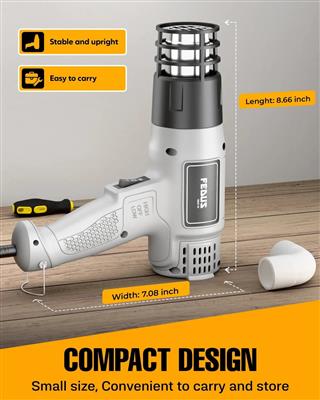 FEDUS Heat Gun Hot Air Gun Temperature Machine 1800W