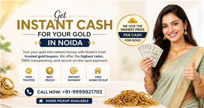Sell Gold for Cash in Noida: #1 Gold Buyers in Noida