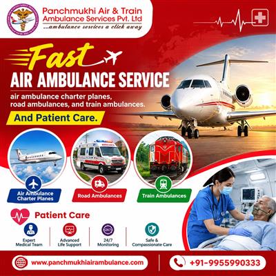 Panchmukhi Air Ambulance Services in Patna- quick, safe and comfortable