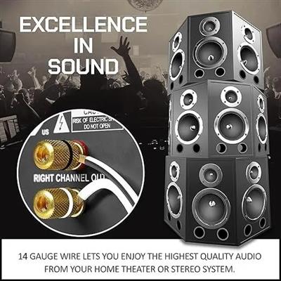 FEDUS 14 Gauge/AWG Speaker Wire 1.5M