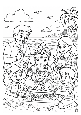 Celebrate Ganeshotsav Colouring Book