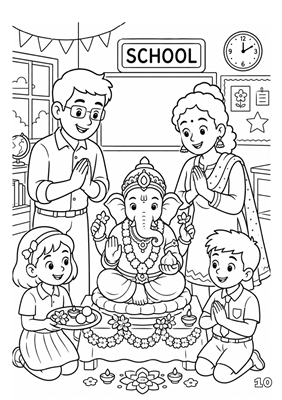 Celebrate Ganeshotsav Colouring Book
