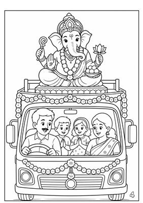 Celebrate Ganeshotsav Colouring Book
