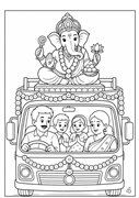 Celebrate Ganeshotsav Colouring Book