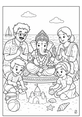 Celebrate Ganeshotsav Colouring Book