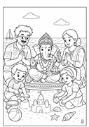 Celebrate Ganeshotsav Colouring Book