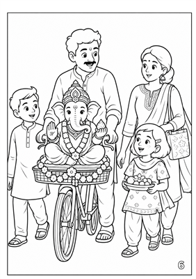 Celebrate Ganeshotsav Colouring Book