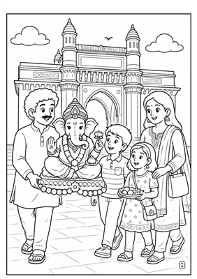Celebrate Ganeshotsav Colouring Book