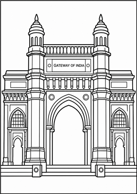 Celebrate Mumbai Colouring Book | 15 A4 Sheets | Themed Images
