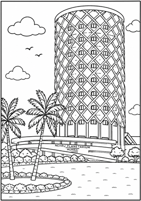 Celebrate Mumbai Colouring Book | 15 A4 Sheets | Themed Images