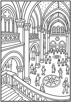 Celebrate Mumbai Colouring Book | 15 A4 Sheets | Themed Images