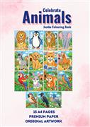 Celebrate Animals Colouring Book | 15 A4 Sheets | Themed Images
