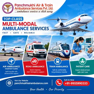 Panchmukhi Low Cost Air Ambulance in Delhi - cost is not out of budget