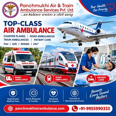 Panchmukhi Air Ambulance Services in Kolkata- guarantees the stability
