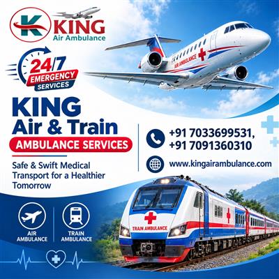 King Train Ambulance from Ranchi- Hire for Emergency Patient Shifting