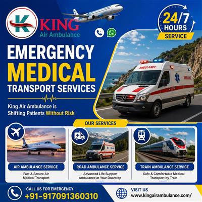 King Train Ambulance in Guwahati- operating with skilled Medical Attendant