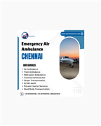 Safe Air Ambulance from Chennai to Delhi