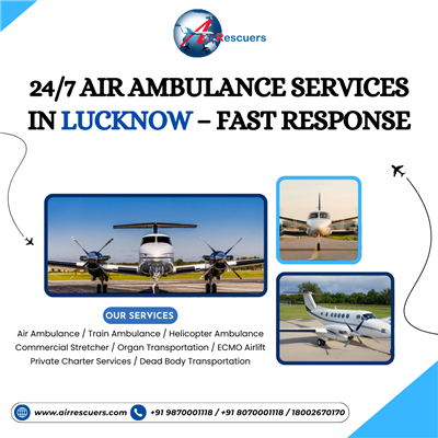 24/7 Air Ambulance Services in Lucknow – Fast Response