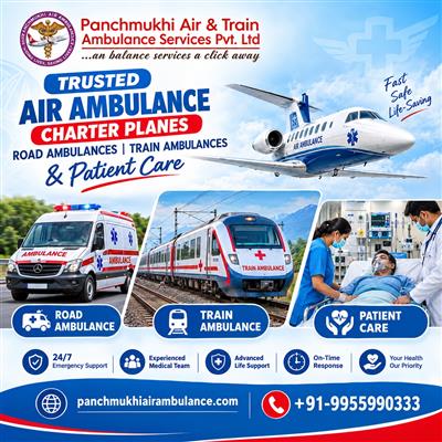 Panchmukhi Emergency Air Ambulance from Thiruvananthapuram- high risk patients