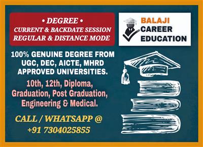 DIRECT DEGREE WITHOUT EXAM CALL / WHATSAPP 7304025855