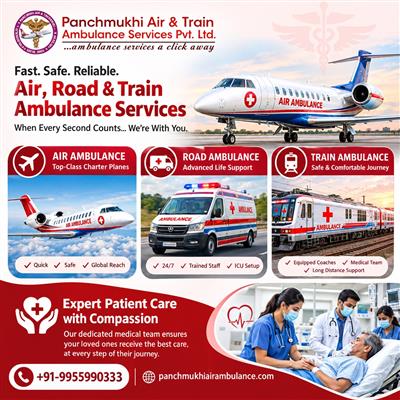 Panchmukhi Hi Tech Air Ambulance in Hyderabad- book a journey that isn’t risky