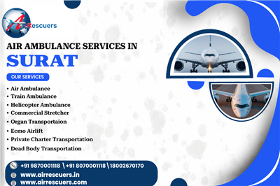 Air Ambulance Services in Surat