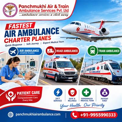 Panchmukhi ICU Air Ambulance in Chennai- trusted ICU support in emergency