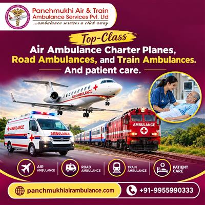 Panchmukhi Air Ambulance Cost from Thiruvananthapuram- risk free and cost effect