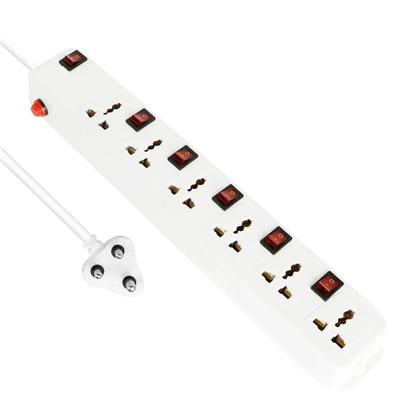 FEDUS 6 Socket 6 Switch Junction Box with Switch, Extension Board
