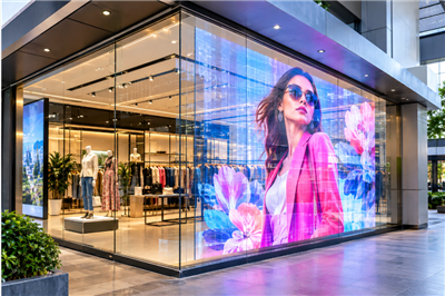 Transparent LED Screen for Modern Glass Spaces
