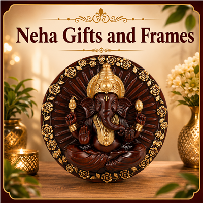 Beautiful Vinayagar Wall Statue – Traditional Lord Ganesha Home Decor