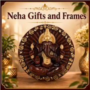 Beautiful Vinayagar Wall Statue – Traditional Lord Ganesha Home Decor