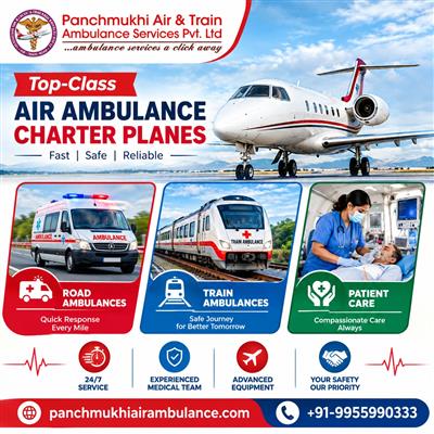 Panchmukhi Low Cost Air Ambulance in Patna – budget friendly service presented