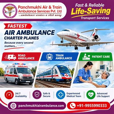 Panchmukhi Best Patient Shifting Ambulance in Ranchi- well-coordinated medical